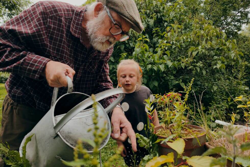 gardening senior - staying active for health
